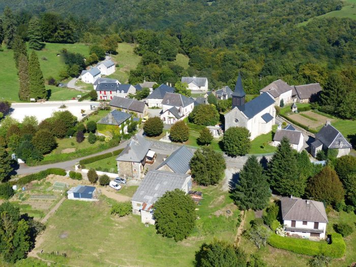 Orliac-de-Bar vue du ciel